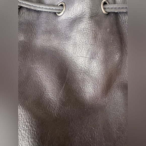 Patricia Nash Nicoletta Fringe Bucket Bag – Black Italian Leather - Picture 7 of 8